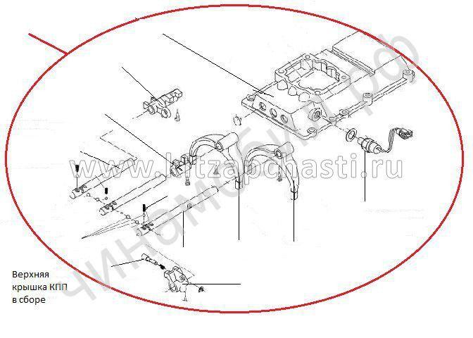 Механизм переключения передач в сборе Baw Fenix 1044 ЕВРО-3 LG5T35BQ-1702015